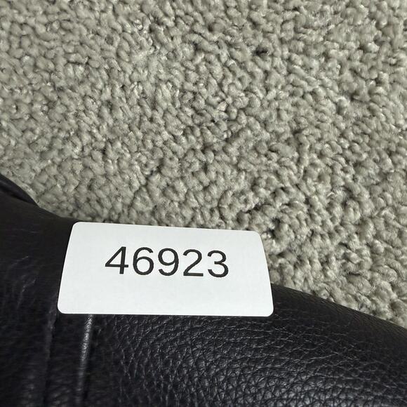 Jim Leather Jacket Womens Large Black Western Bone Bead Biker Motorcycle Zip - Picture 11 of 11